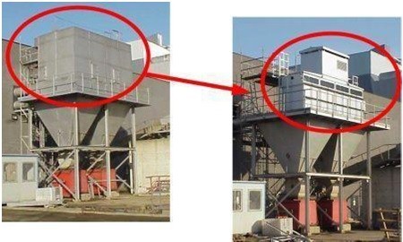 Замена рукавного фильтра на картриджный фильтр, обеспечивающая уменьшение габаритов на 40%